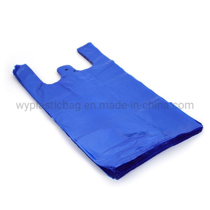 Supermarket Grocery Retail Sack Plastic T-Shirt Shopping Polythene Bags, Vest Handle Style Bags