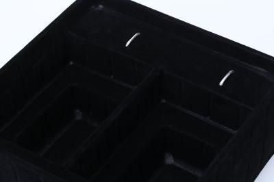 High-End Cosmetics Black Velvet Plastic Packaging Tray