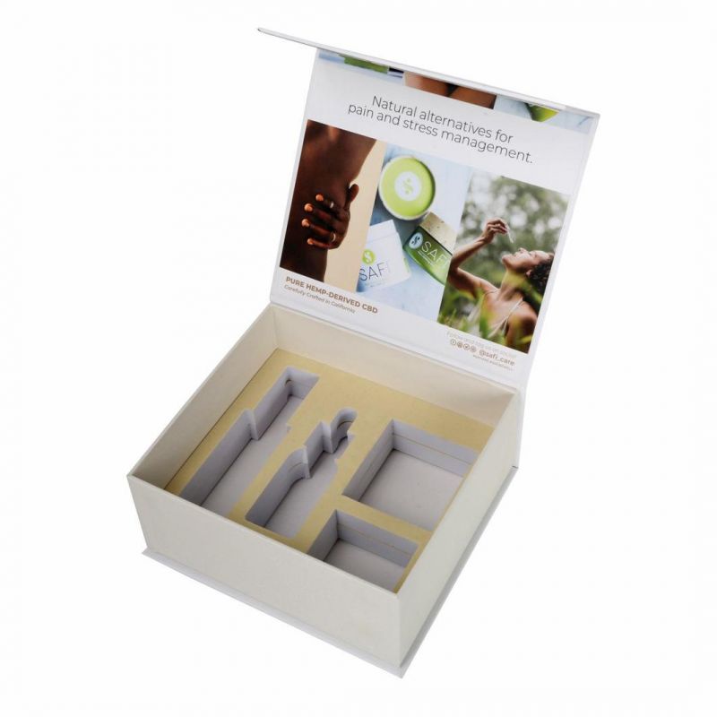 Customized Luxury Cosmetic Bottle Magnetic Cardboard Packaging Gift Boxes