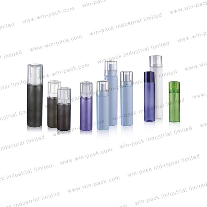 High Quality Purple Color Cosmetic Lotion Pump Plastic Pet Bottle 40ml 50ml 60ml