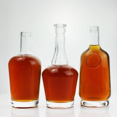 350ml High Quality Glass Liquor Spirits Brandy Bottle with High Transparency and Whiteness