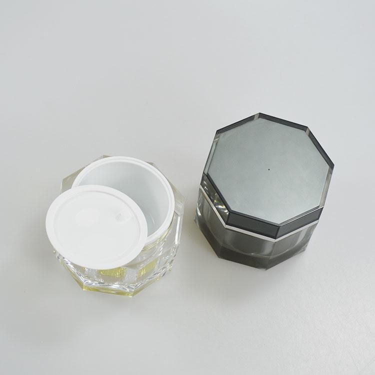 150 Ml Cream Jar Acrylic Skin Care Body Cream Cosmetic with Irregular Shape Opaque Frost Body