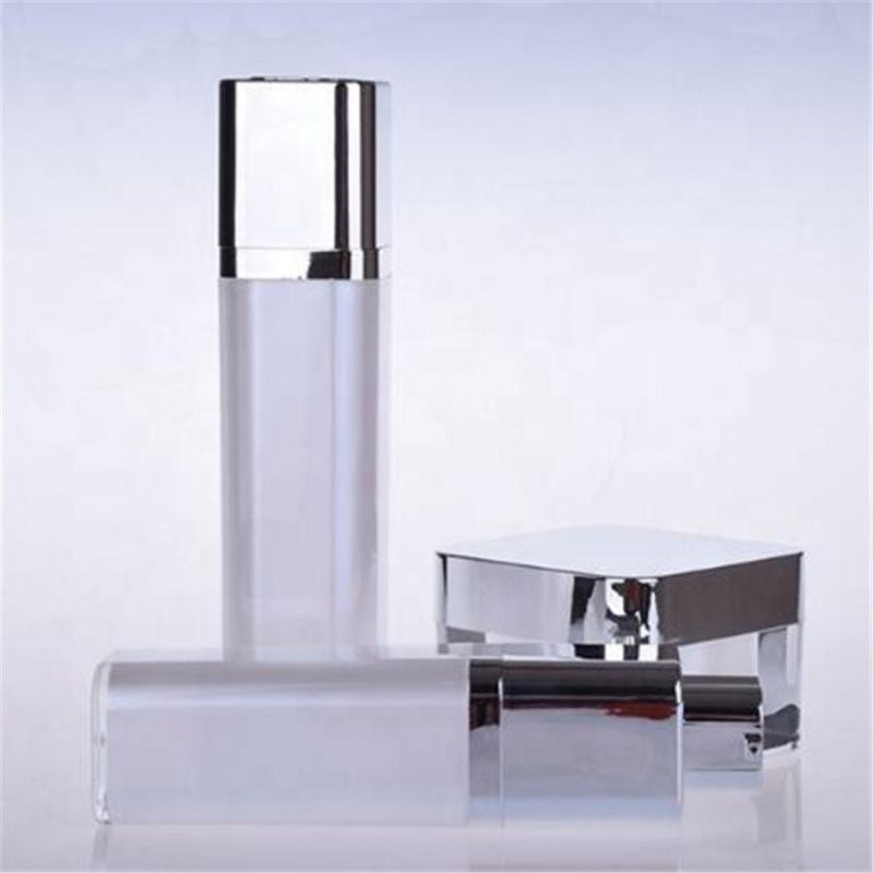 Square Acrylic Packaging Cosmetic Bottle