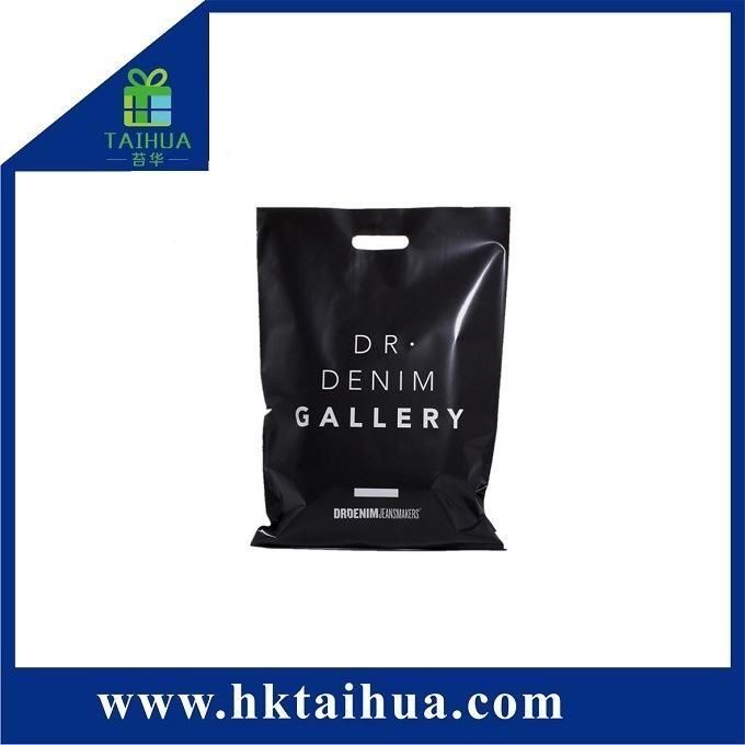 Die Cut Custom Logo Packaging Plastic Bag Recyclable Flat Hand Shopping Bags