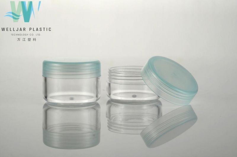 Cosmetic Jar15g PS Plastic Cream Jar with PP Lid