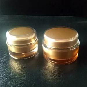 1oz High End Gold Acrylic Jar with Lid for Cream