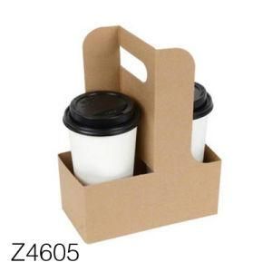 Z4605 Kraft Coffee Cup Holder with Two Cups or Four Cups
