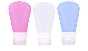 2019 Amazon Hot Sale New Product Silicone Cosmetics Set of 3 Silicone Travel Bottle Set Dispenser Bottle for Travel