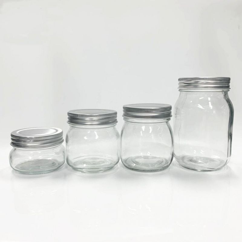 300ml Food Grade Heat Resistant Sealing Glass Food Airtight Mason Jar Storage Glass Jar 10 Ounce