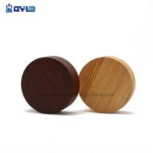 Cosmetic Packaging Bamboo Cap for Glass Cream Jar