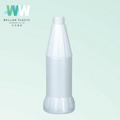 300ml White Plastic PE Striped Vase Lotion Spray Pump Bottle