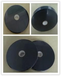 Thermal Transfer Single Side Woven Edge Black Polyester Satin Ribbon