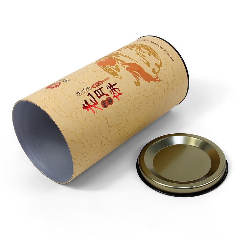 Firstsail Custom Eco Friendly Cardboard Cylinder Box Kraft Paper Tube Packaging with Handle for Water Bottle Food Coffee Bean Bath Salt Tea