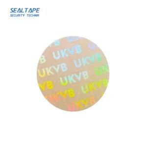 Transparent Adhesive Serial Number Logo Printing 2D Holographic Security 3D Hologram Stickers