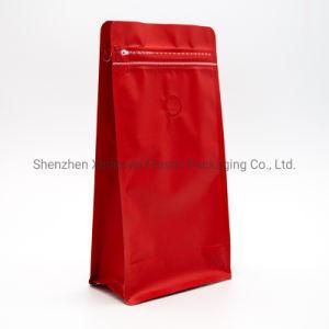 Custom Print Coffee Bean Tea Stand up Zipper Seal Organ Seal Food Packaging Bag with Valve