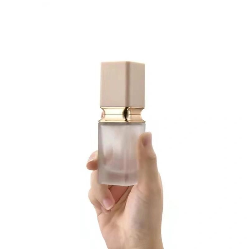 40ml 50ml Dumpling Shaped Liquid Foundation Glass Bottle Serum Glassware Emulsion Dropper Essence Glass Container Moisturizer Cream Cosmetic Case