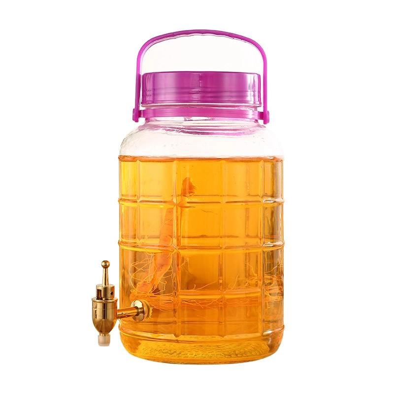 1L 3L 5L Glass Carboy Container with Tap