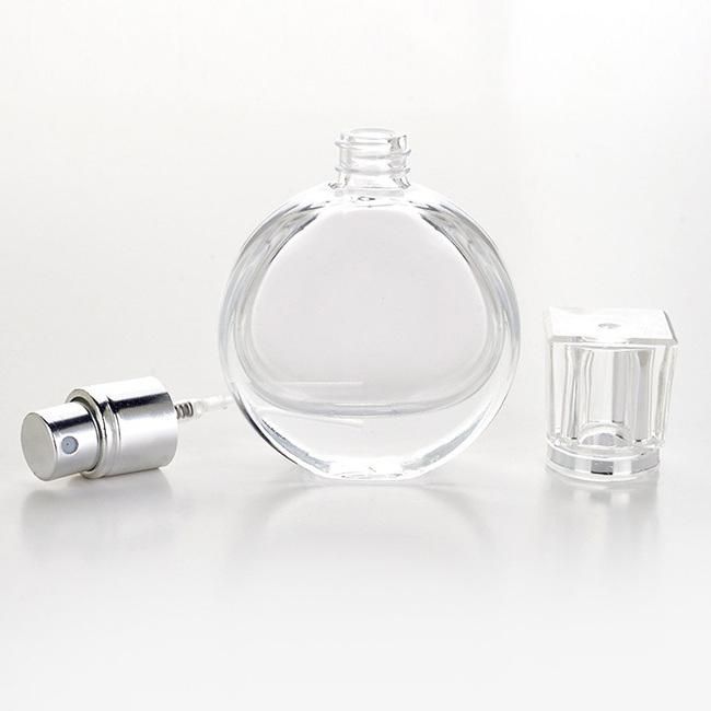 25ml Crimp Round and Flat Glass Bottle for Perfume Use