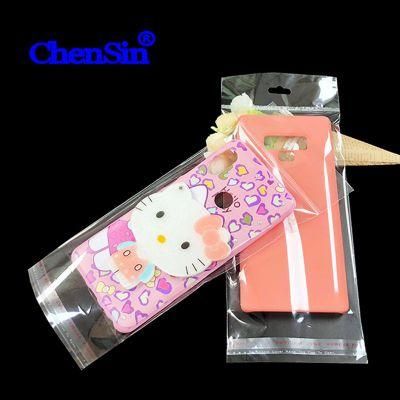 Transparent Hanging Head OPP Plastic Packaging Bag Phone Case