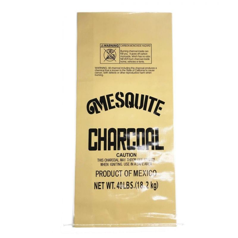 Wholesale BOPP Laminated PP Woven BBQ Charcoal Bag Barbecue Bag