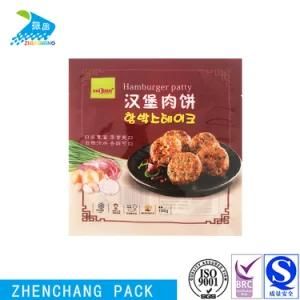 Food Grade High Barrier Hamburg Colour Printed Plastic Packaging Three Side Sealing Bag