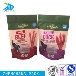 Biodegradable Matte Print Beef Snack Pet Food Stand up Pouch with Zipper