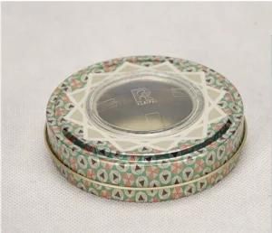 Round Tin Box with Clear PVC Window-Nc2660A