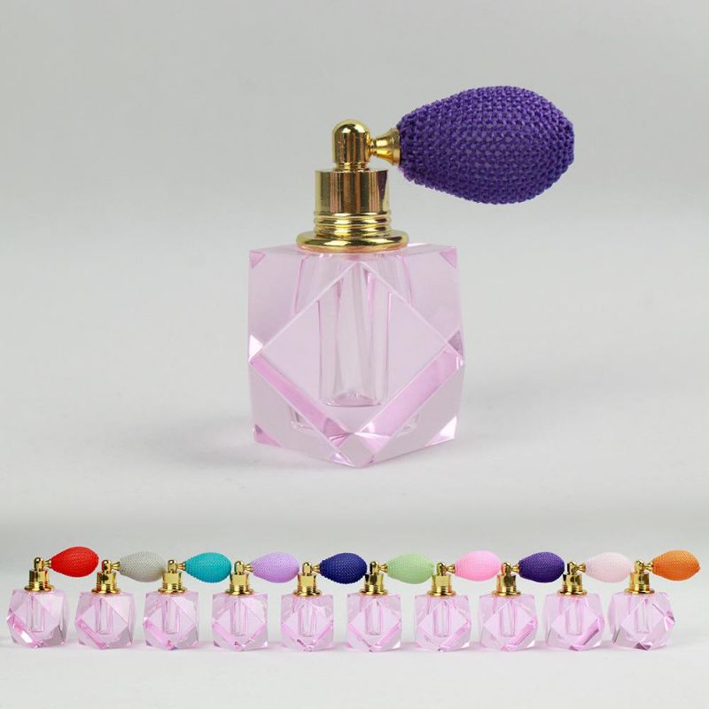 3ml Perfume Bottle Gems Pendants Quartz Essential Oil Diffuser Refillable Scent Sprayer Bottle