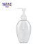 Wholesale Transparent Circular Arc Empty Cosmetic Pump Shampoo Bottle 200ml