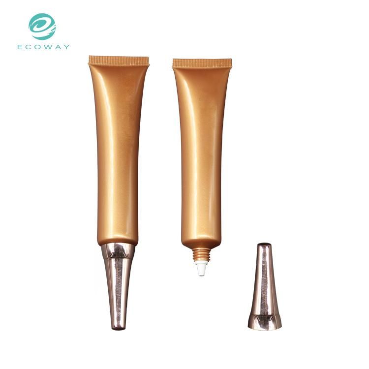 20ml Solid Color Custom Plastic Pointed Mouth Plug Base Cream Tube