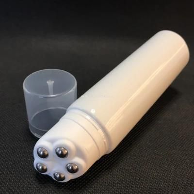 Plastic Laminated Scraping Body Lotion Electric Massage Tube with Steel Ball