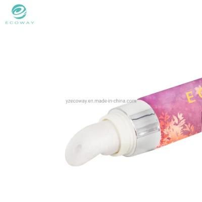 20ml Purple and Pink Petal Pattern Offset Printing Pat Cover Eye Cream Tube