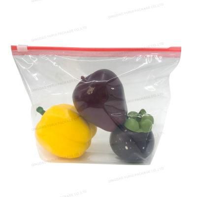 Wholesale Thick Customized PE LDPE Sandwich Packaging Plastic Food Grade Reusable Ziplock Slider Zipper Bag