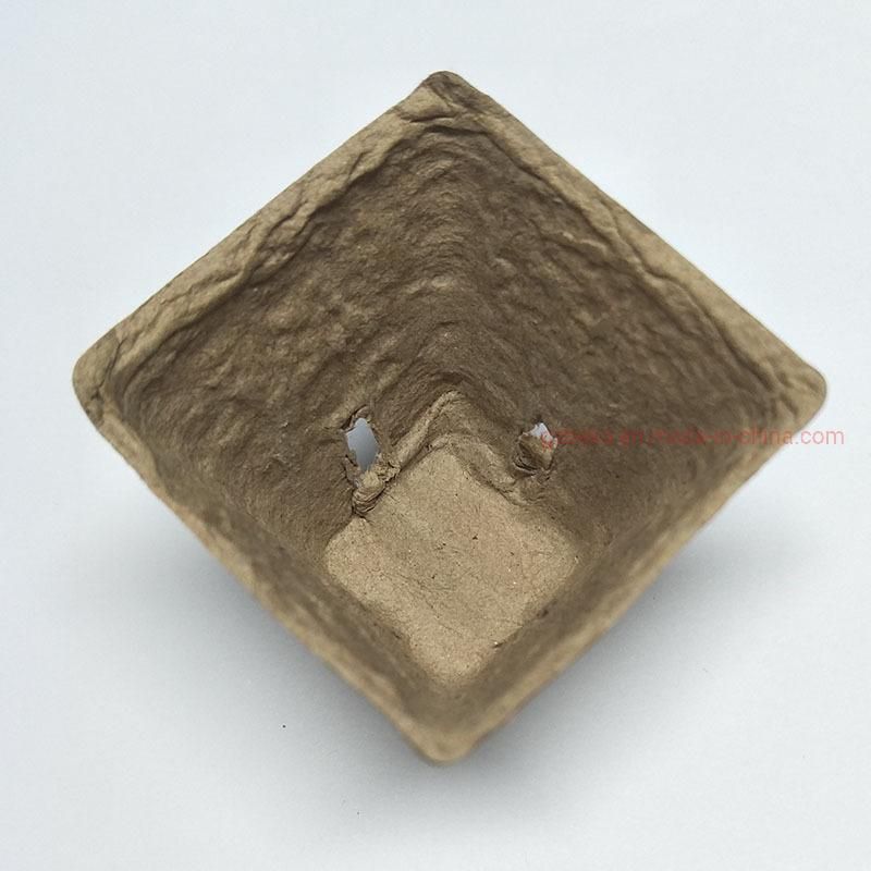 Eco-Friendly Biodegradable Square Waterproof Pulp Seedling Cup Good Quality