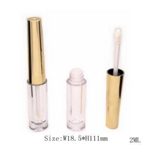 High Grade Unique Design Private Label Glitter Lip Gloss Container Plastic Empty Wholesale Lip Gloss Tube with Brush