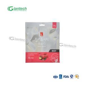 Transparent VMPET Three Side Seal Pouch for Beef