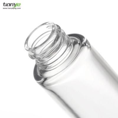 30 Ml Transparent Cylinder Pet Essence Bottle with Pump Sprayer