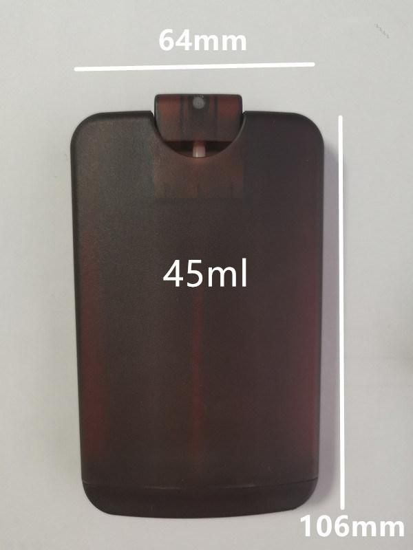 Hand Sanitizer Shaped 20ml 45ml Plastic Credit Card Pocket Size Flat Spray Bottle